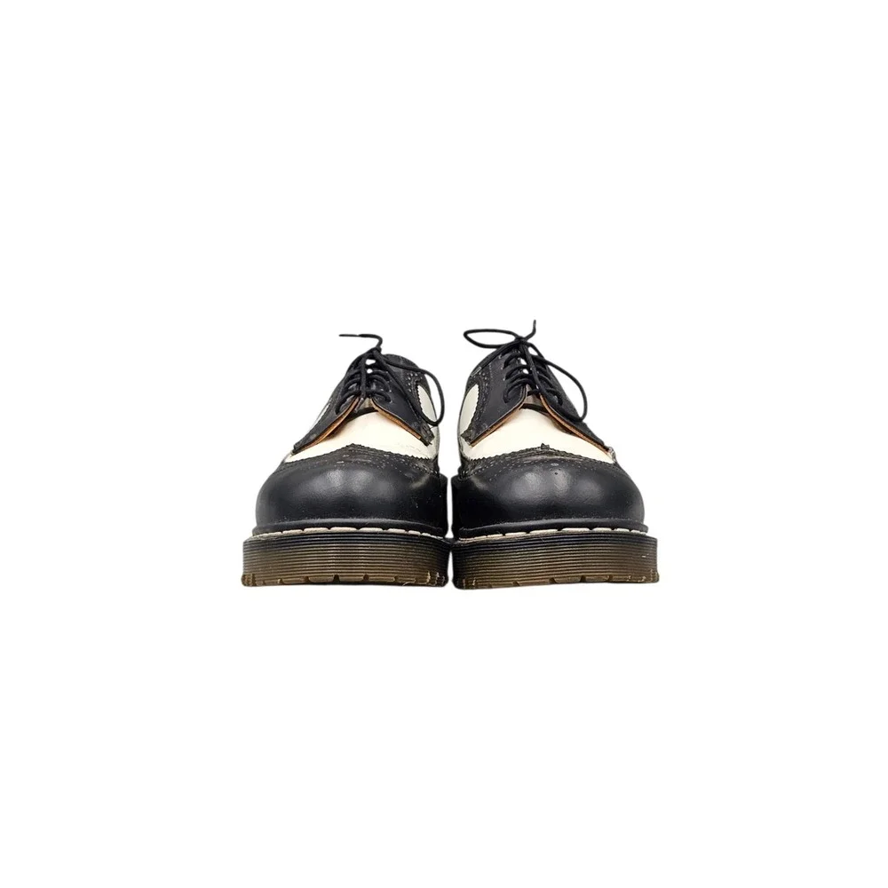 Dr Martens Men's Size 9 US 3989 Made In England Black White Wingtip Oxfords READ